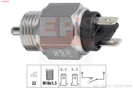 EPS Interruttore, Luce di retromarcia Made in Italy - OE Equivalent-0