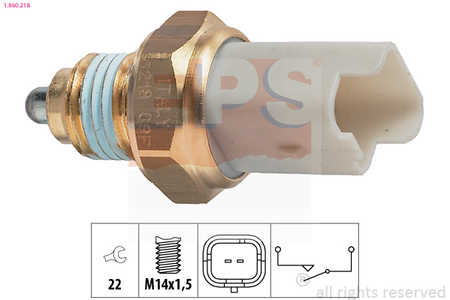 EPS Interruttore, Luce di retromarcia Made in Italy - OE Equivalent-0