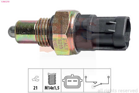 EPS Rückfahrscheinwerfer-Schalter Made in Italy - OE Equivalent-0