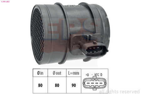 EPS Caudalímetro, sensor de masa de aire  Made in Italy - OE Equivalent-0
