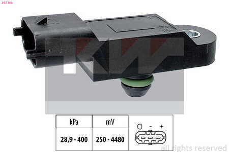 KW Sensore pressione aria, Aggiustaggio altimetrico Made in Italy - OE Equivalent-0