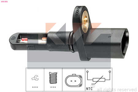 KW Ansauglufttemperatur-Sensor,  Made in Italy - OE Equivalent-0