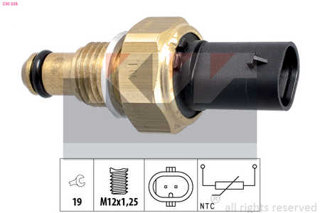 KW Sensor Kraftstofftemperatur Made in Italy - OE Equivalent-0