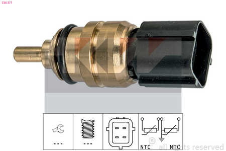 KW Sensor, temperatura del refrigerante Made in Italy - OE Equivalent-0