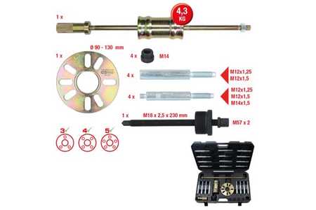 KS-Tools Kit de montaje, buje/cojinete rueda-0