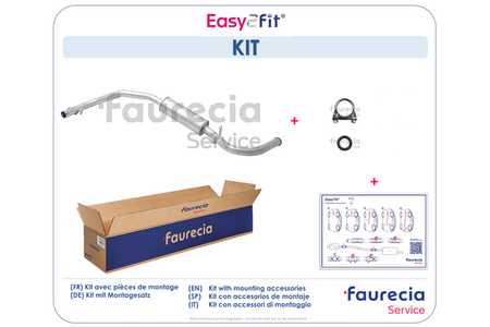 Faurecia Endschalldämpfer,  Auspuff-Endtopf Kit Easy2Fit-0