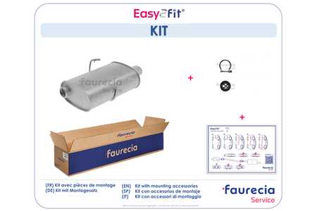 Faurecia Endschalldämpfer,  Auspuff-Endtopf Kit Easy2Fit-0