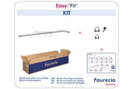 Faurecia Tubo gas scarico Kit Easy2Fit-0