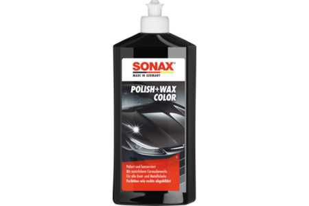 Sonax Lakvernis Polish+Wax Color black-0