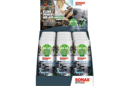 Sonax Detergente/Disinfettante per climatizzatore Car A/C Cleaner AirAid symbiotic Counterdisplay-0
