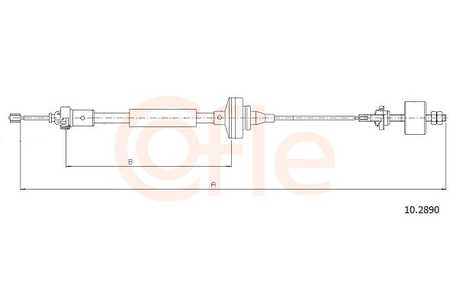 COFLE Cable de accionamiento, accionamiento del embrague-0