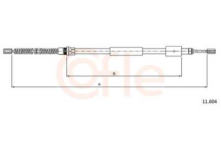 COFLE Cable de accionamiento, freno de estacionamiento-0