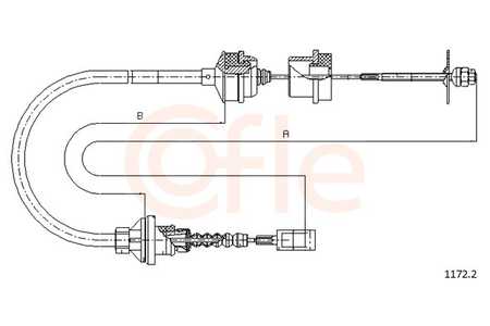 COFLE Cable de accionamiento, accionamiento del embrague-0