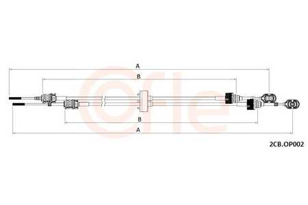 COFLE Cable de accionamiento, caja de cambios manual-0