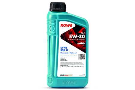 ROWE Motorolie HIGHTEC SYNT RSR 17 SAE 5W-30 (20370)-0