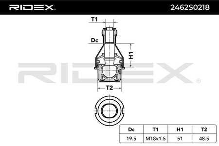 RIDEX Rótula de suspensión/carga-0